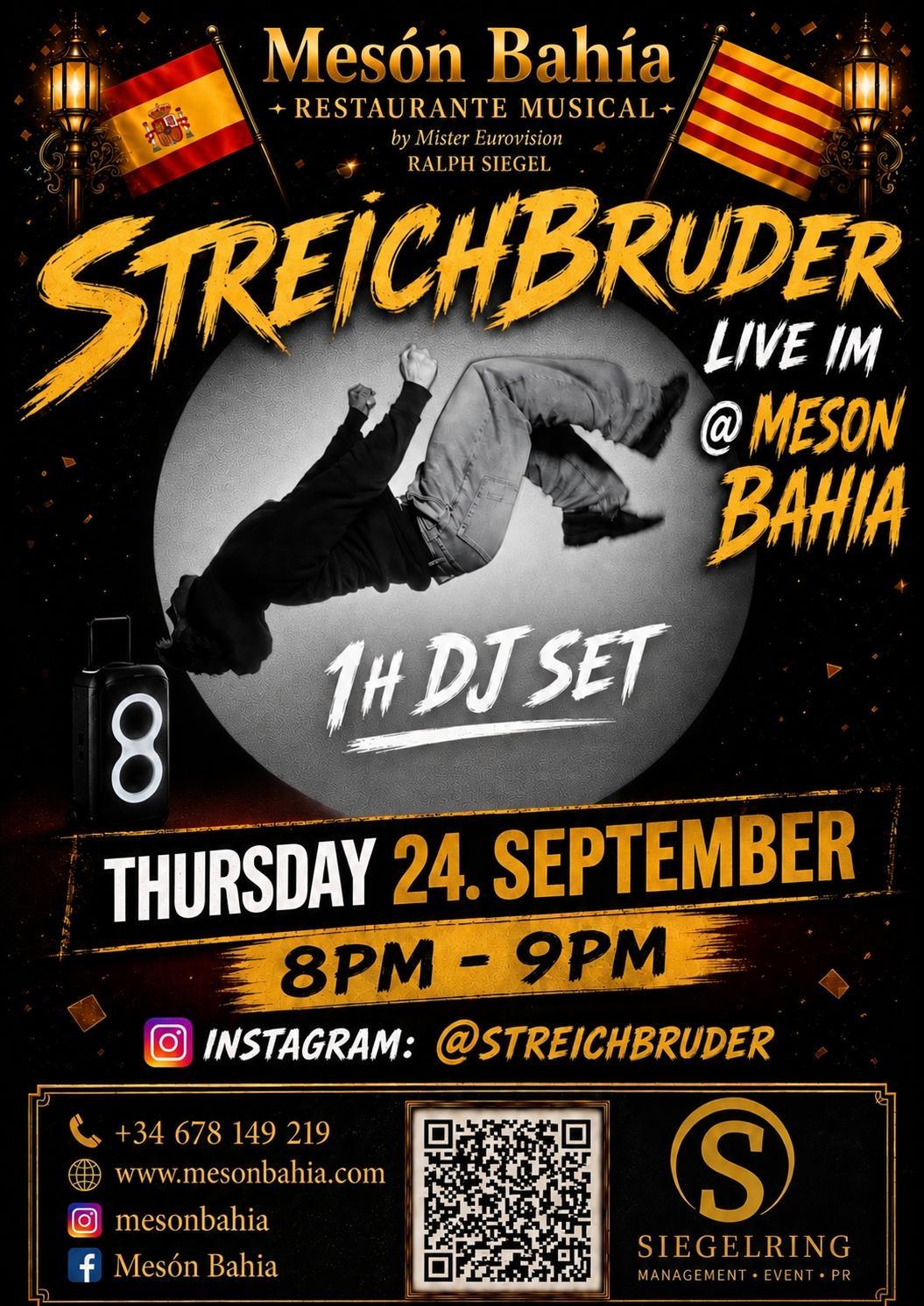 Streichbruder live – 1h DJ Set am 24. September